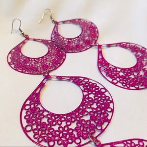 NWT metal dangle earrings